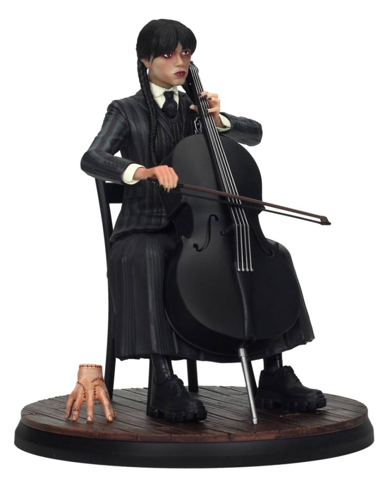 Wednesday am Cello Figur 15cm
