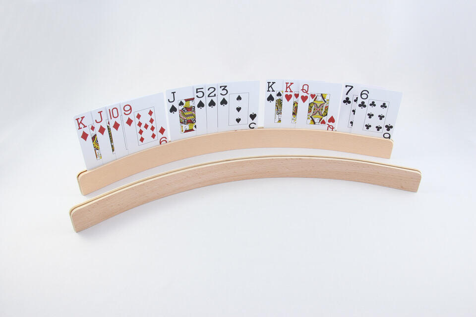 Weible Spiele - ENGELHART Spielkartenhalter Holz 50 cm