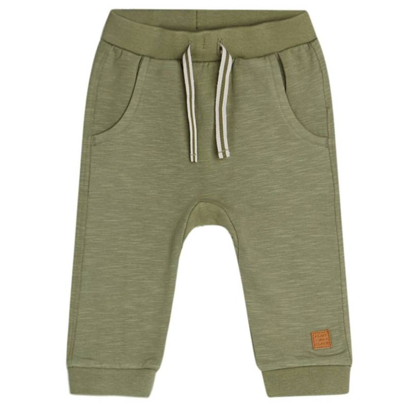 Weiche Jogginghose gebrusht oliv 86