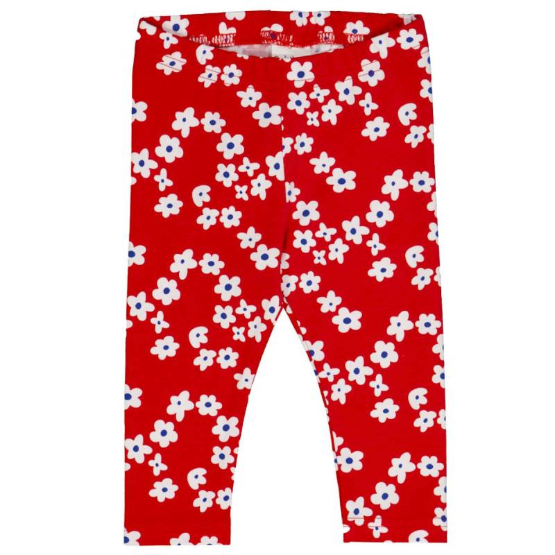 Weiche Leggings Blumen rot 92