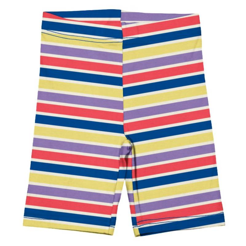 Weiche Radler Shorts lila gestreift 86/92