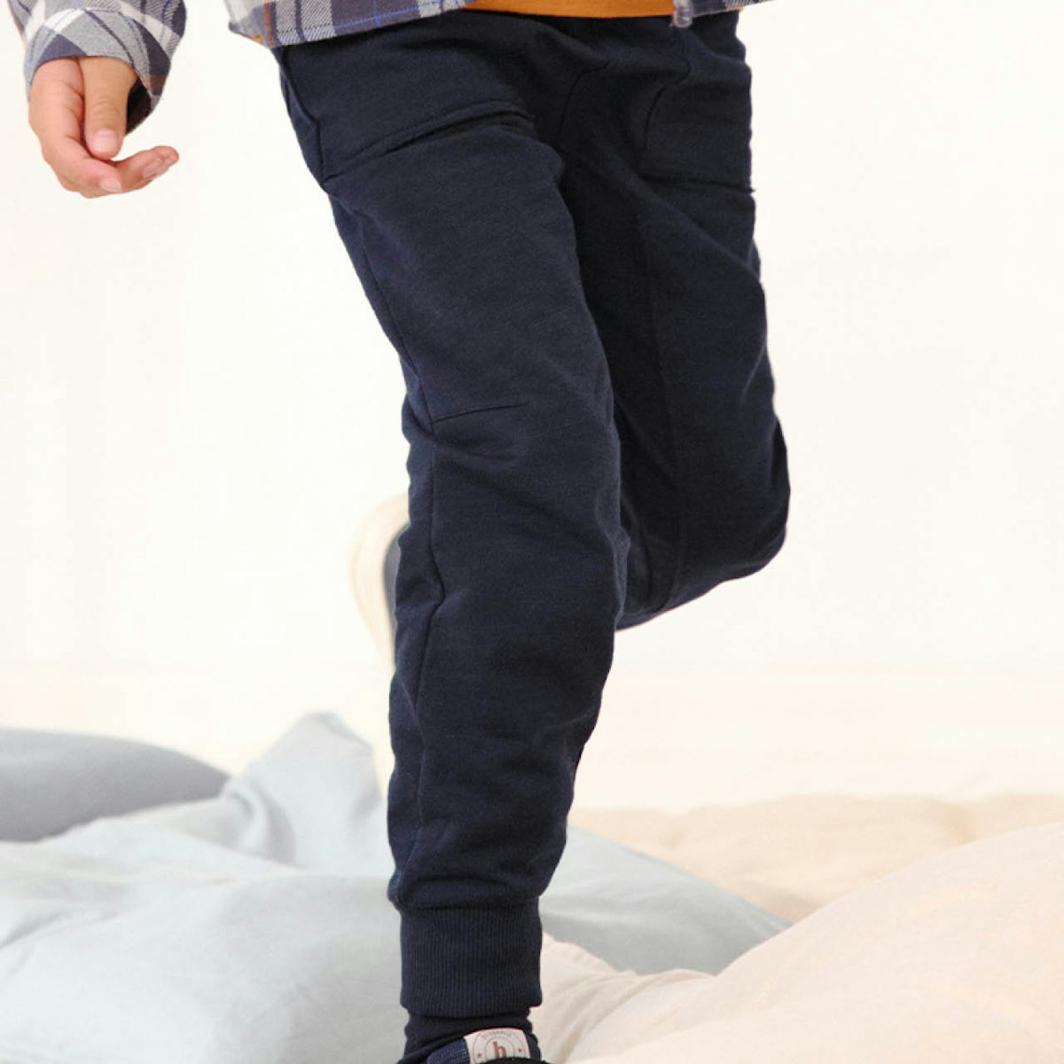 Weiche Sweat Jogginghose dunkelblau 110