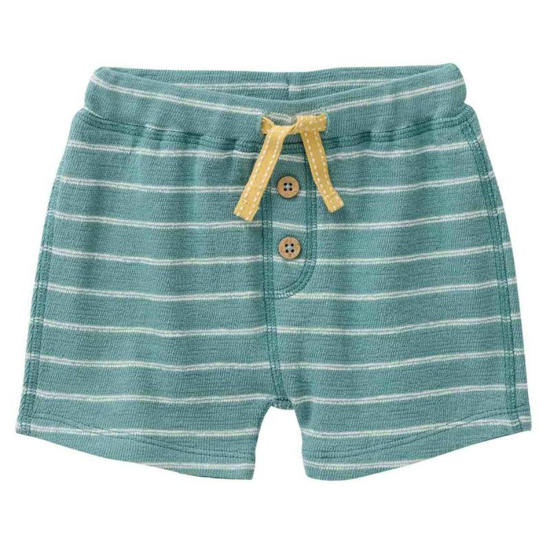 Weiche Sweat Shorts petrol gestreift 104 Weiche Sweat Shorts petrol gestreift 104