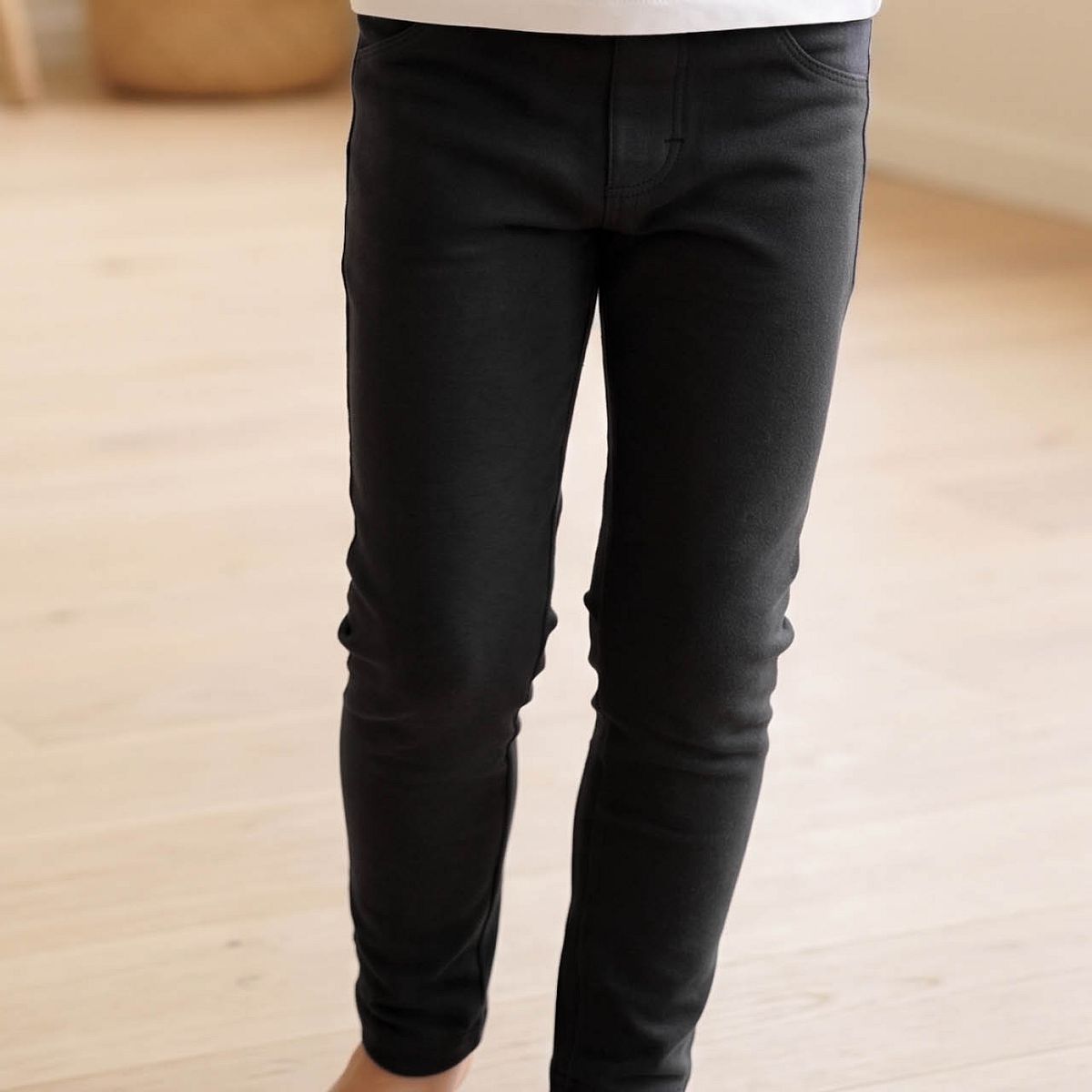 Weiche Sweat Treggings schwarz 122