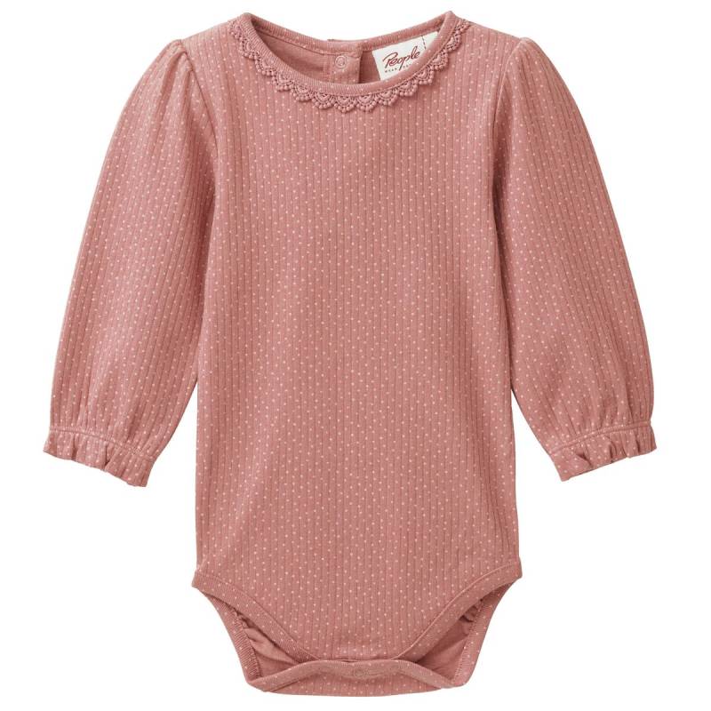 Weicher Body langarm rosa Pünktchen 62/68 Weicher Body langarm rosa Pünktchen 62/68