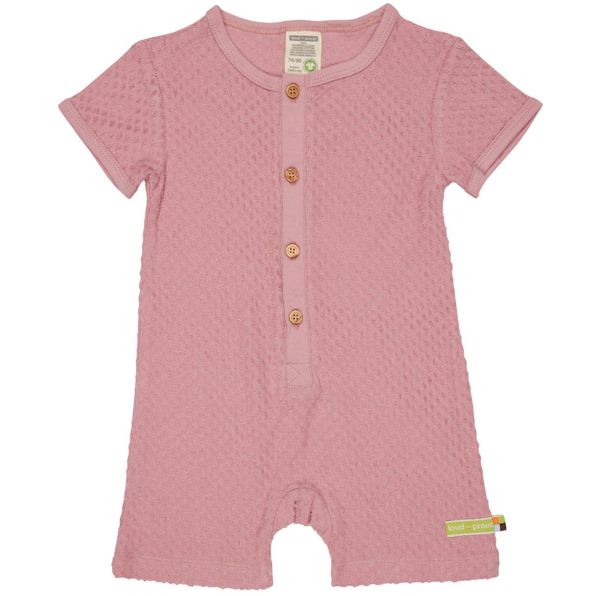 Weicher Frottee Spieler Pünktchen Design rosa 62/68