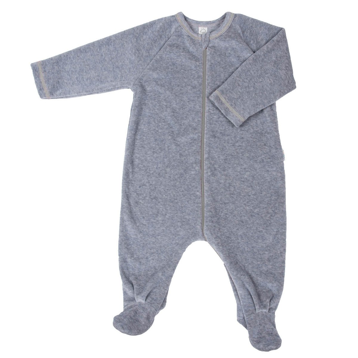 Weicher Nicki Strampler GRAU 62/68