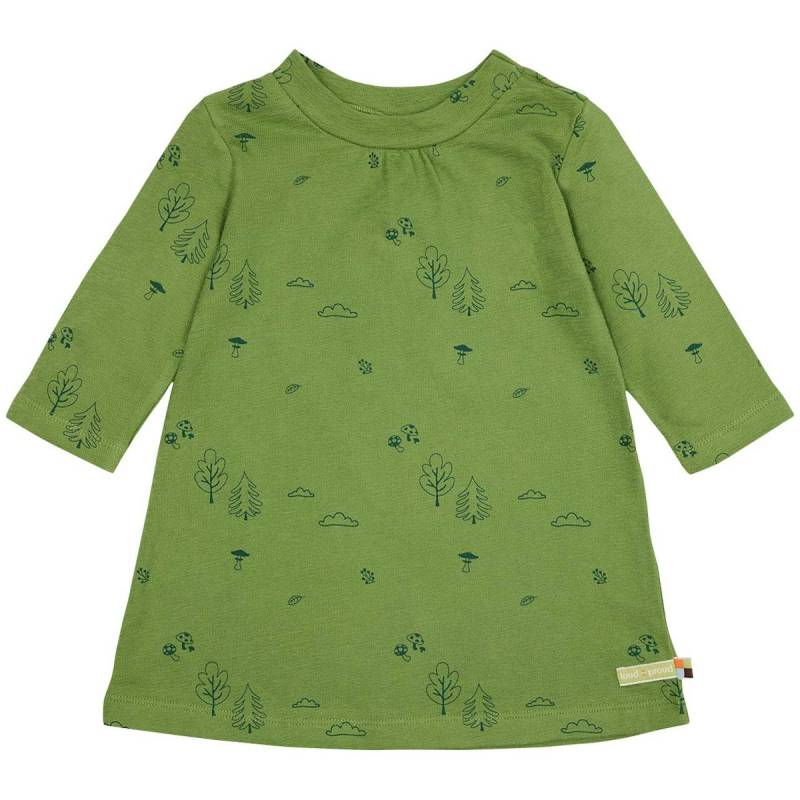 Weiches Kleid Waldmotive grün 122/128 Weiches Kleid Waldmotive grün 122/128