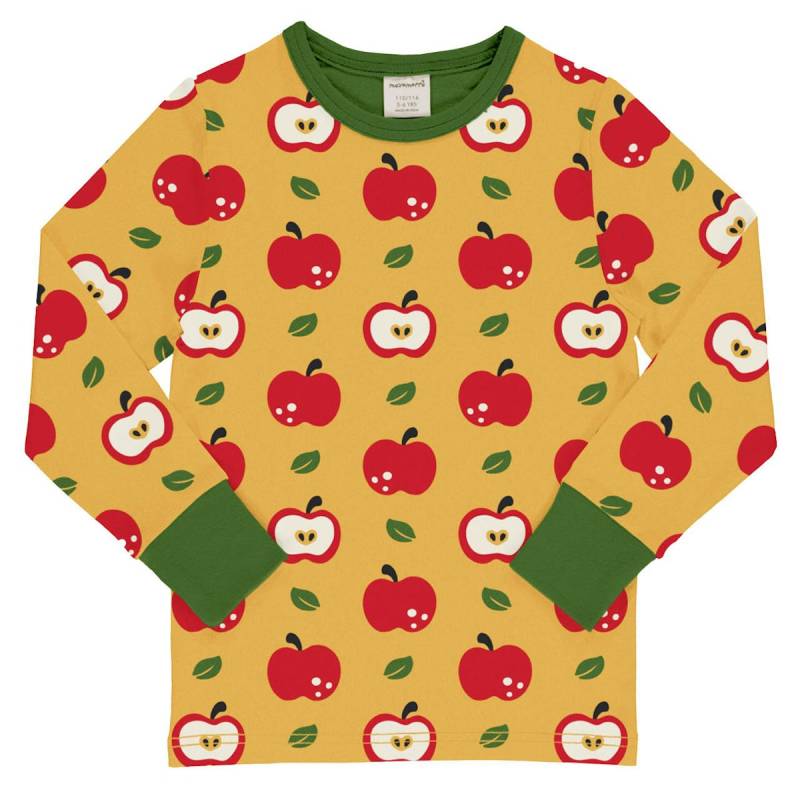 Weiches Langarmshirt Apfel gelb 92/98