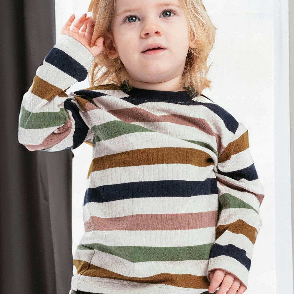 Weiches Langarmshirt gestreift 74