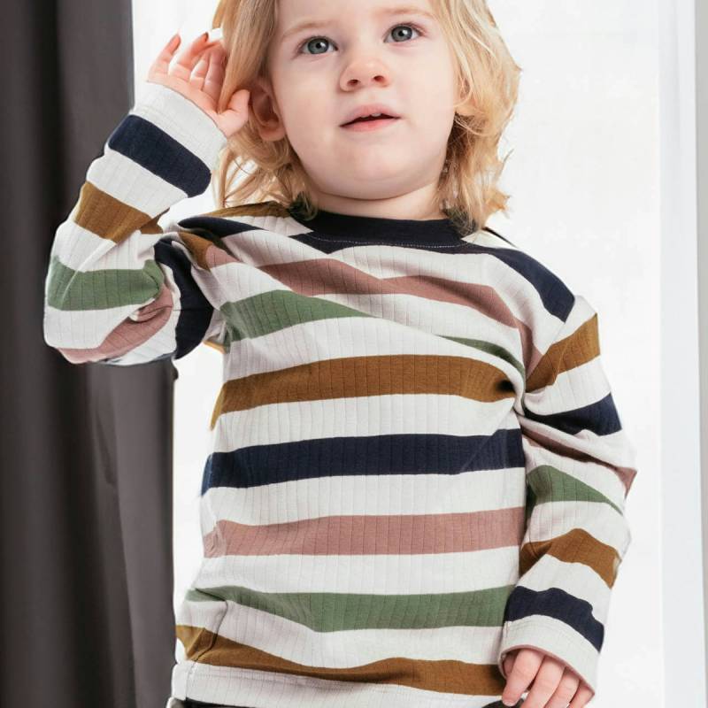 Weiches Langarmshirt gestreift 74
