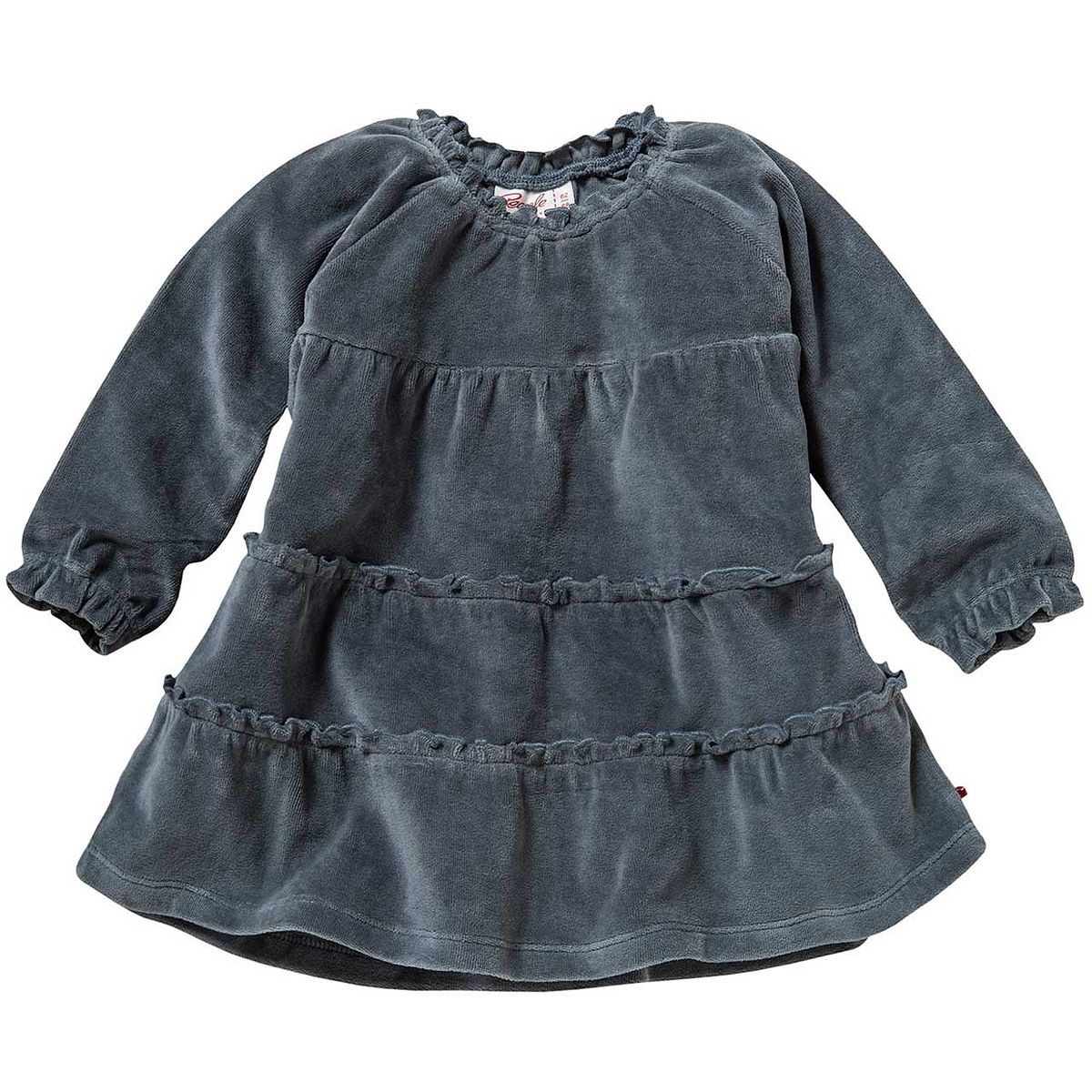Weiches Nicki Langarmkleid ozeanblau 104