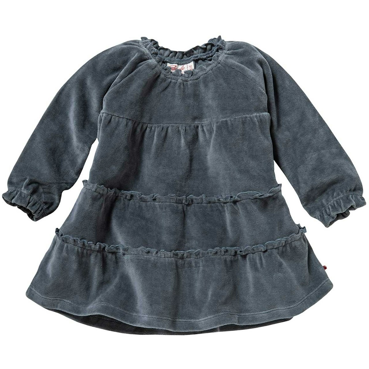 Weiches Nicki Langarmkleid ozeanblau 98