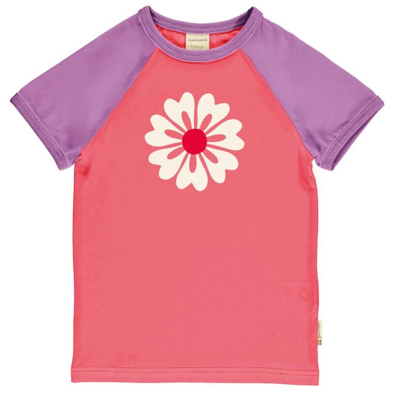 Weiches Raglan T-Shirt Blume pink 122/128