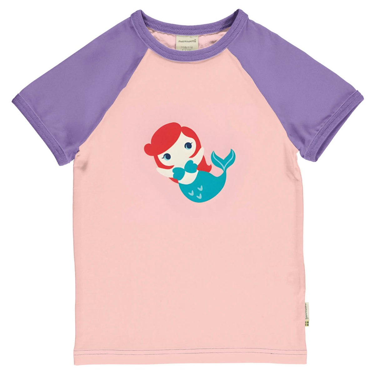 Weiches Raglan T-Shirt Meerjungfrau rosa 134/140