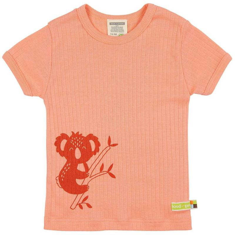 Weiches T-Shirt Rippe Koala apricot 62/68