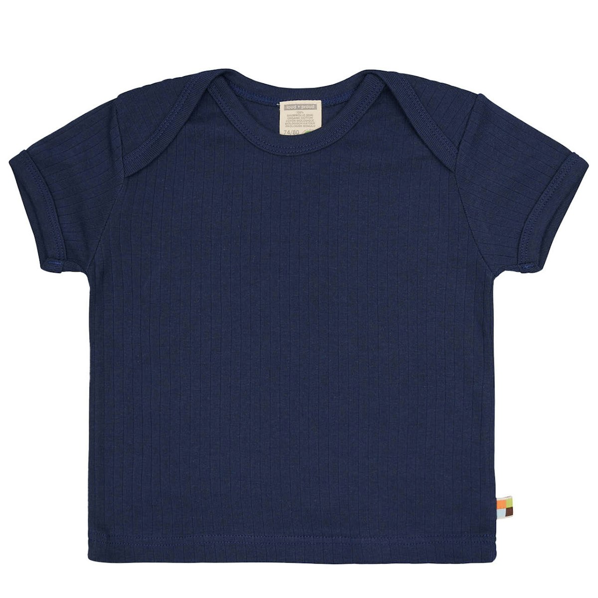 Weiches T-Shirt Rippe marine 110/116