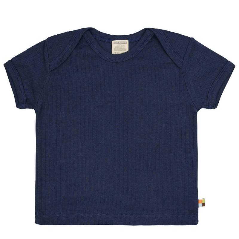 Weiches T-Shirt Rippe marine 110/116