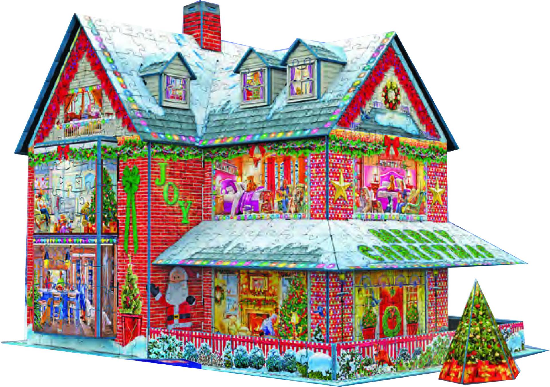 Weihnachtshaus - 3D Weihnachtspuzzle