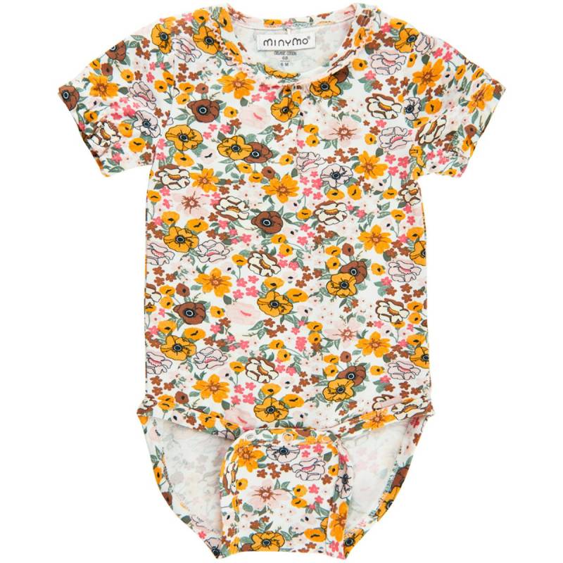 Weißer kurzarm Body Blümchen 68 Weißer kurzarm Body Blümchen 68