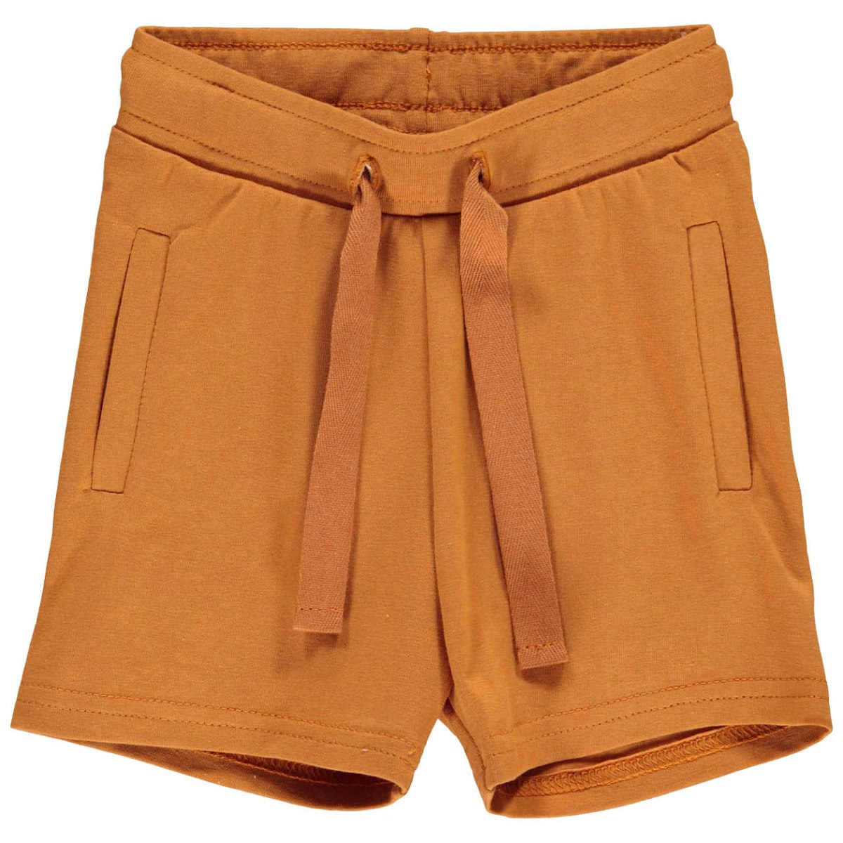 Weite Baby Jersey Shorts uni braun 86