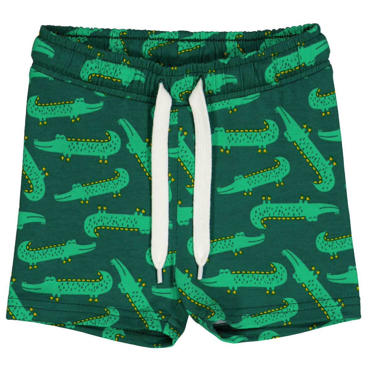 Weite Jersey Shorts Krokodile grün 98