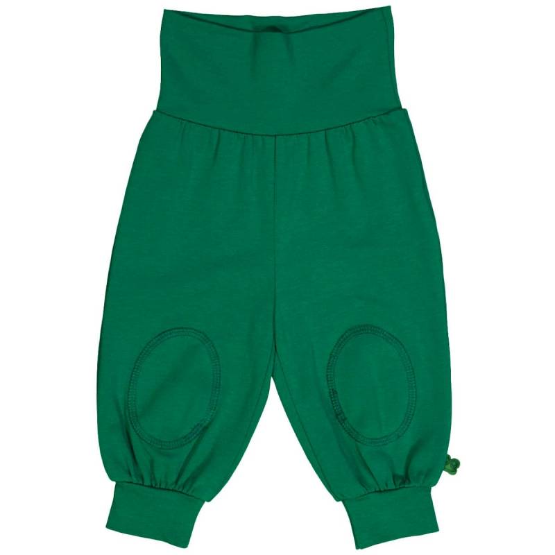 Weite Krabbelhose mit breitem Bund dunkelgrün 56