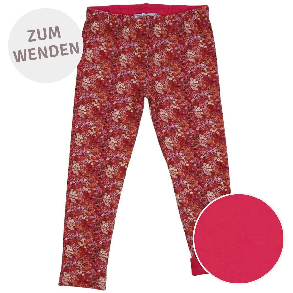 Wende Leggings Blumen pink 110