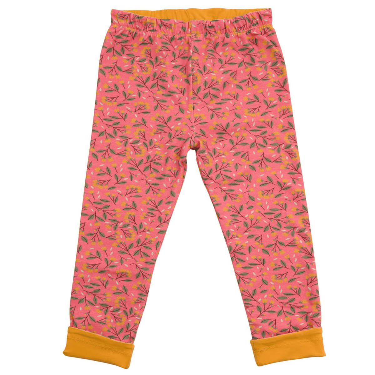 Wende Leggings Miniblümchen pink-curry 116