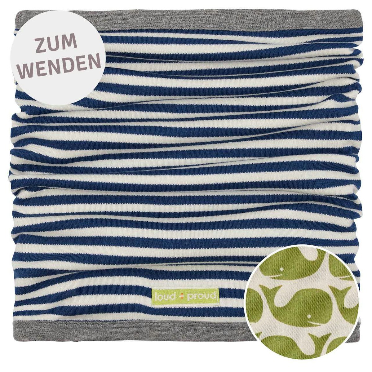 Wende Schlauchschal Ringel marine