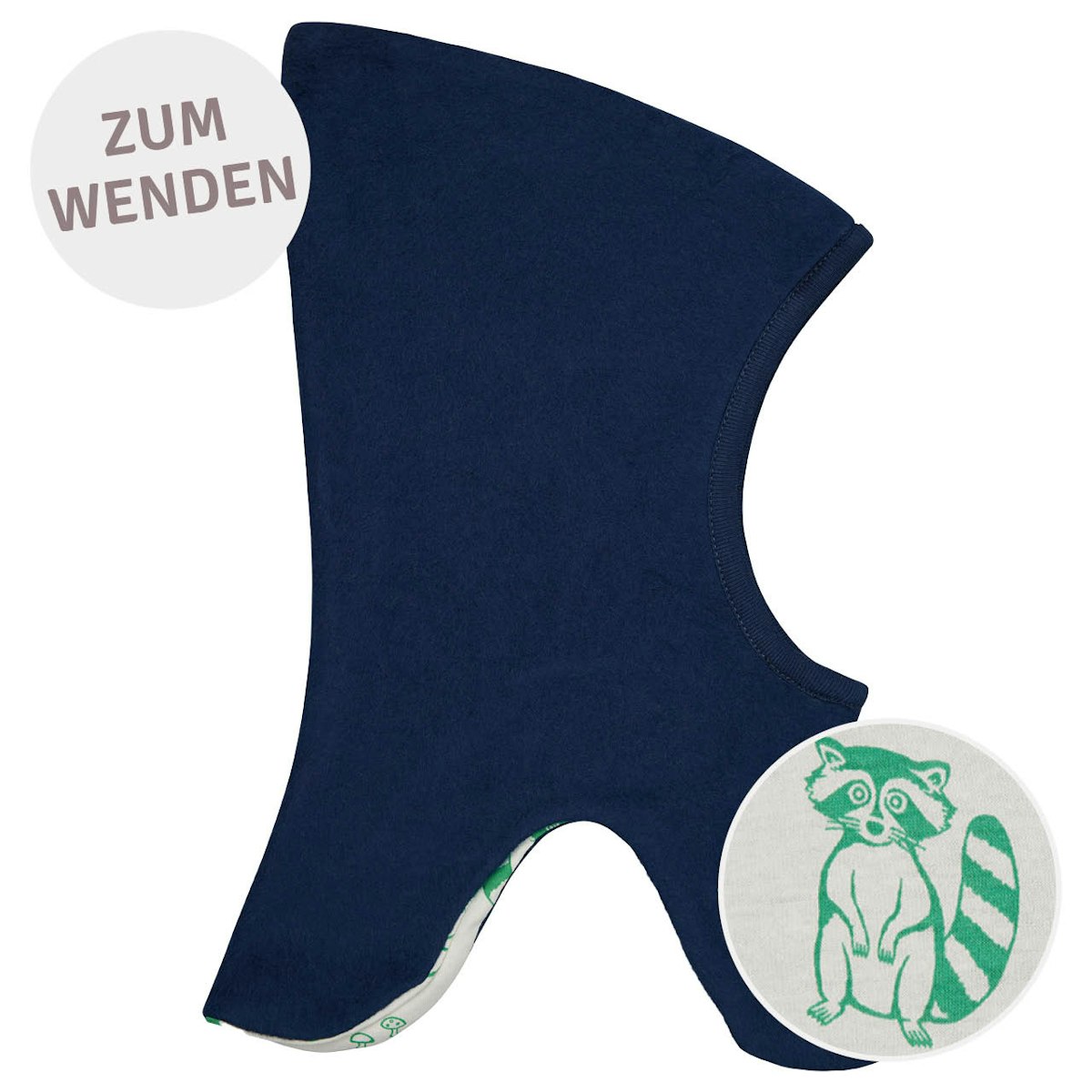 Wende Schlupfmütze Fleece marine 110
