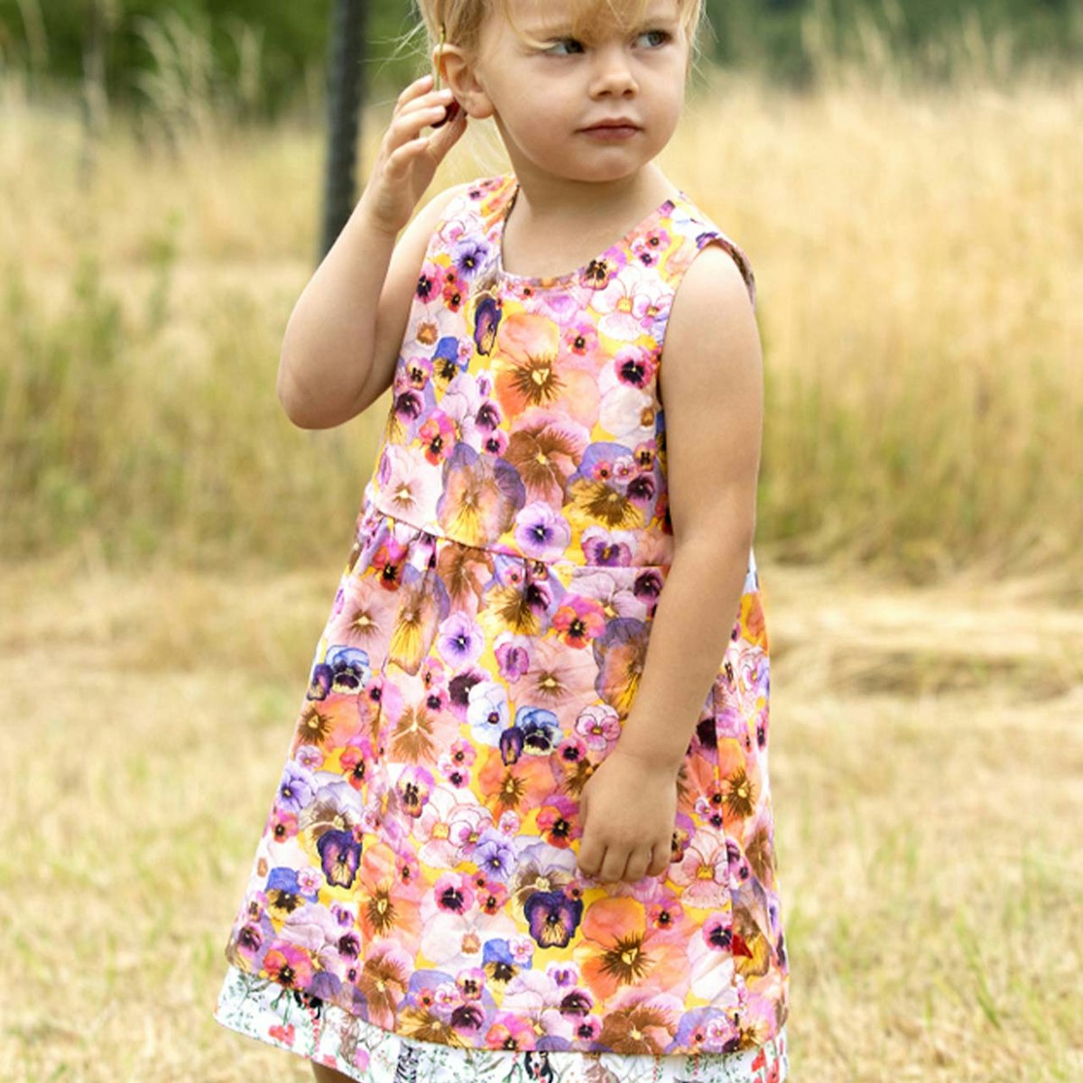 Wendekleid 2in1 Orchideen- Katzendruck 104