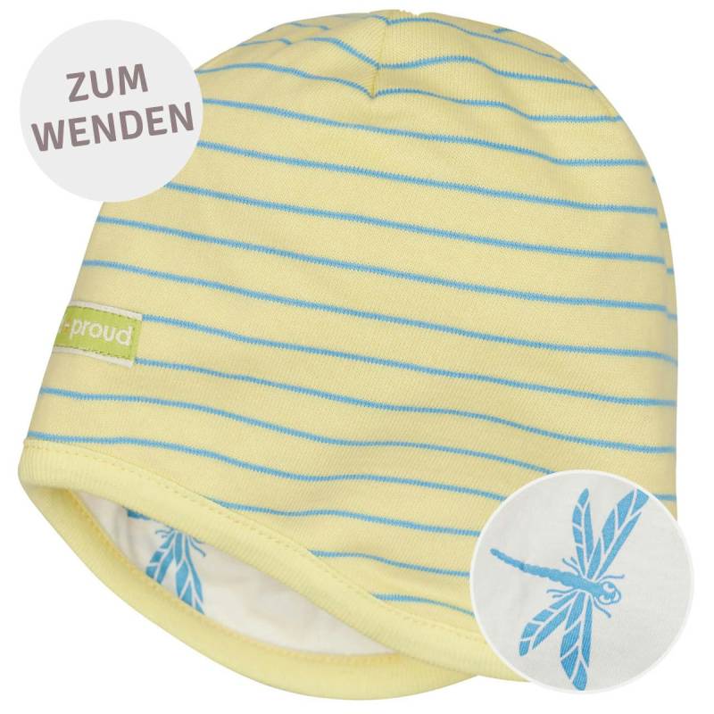 Wendemütze Ringel hellgelb 122