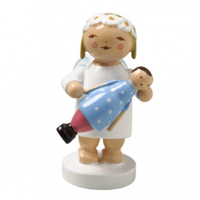 Wendt & Kühn - Margeritenengel, sitzend, mit Puppe Wendt & Kühn - Margeritenengel, sitzend, mit Puppe