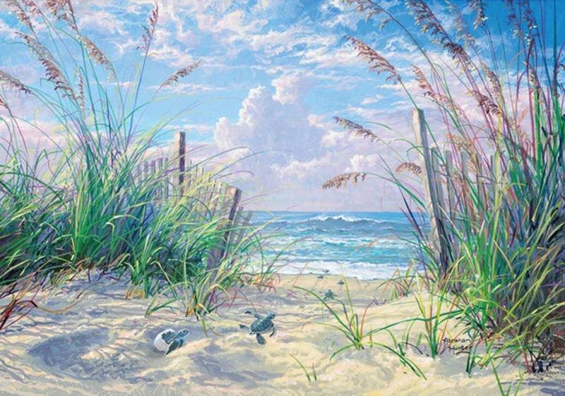 Wentworth Puzzles - Holzpuzzle / 40 Teile / Into the Sea / Mini