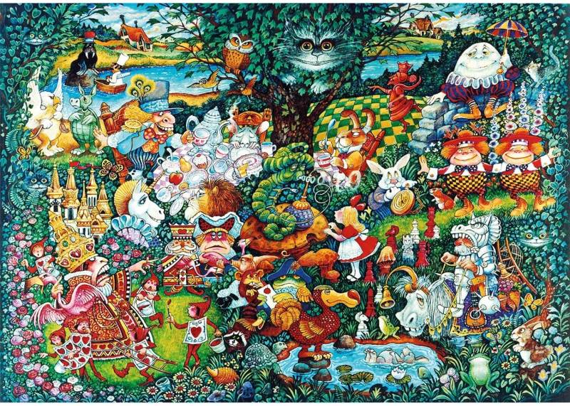 Wentworth Puzzles - Holzpuzzle / 40 Teile / Wonderland / Mini