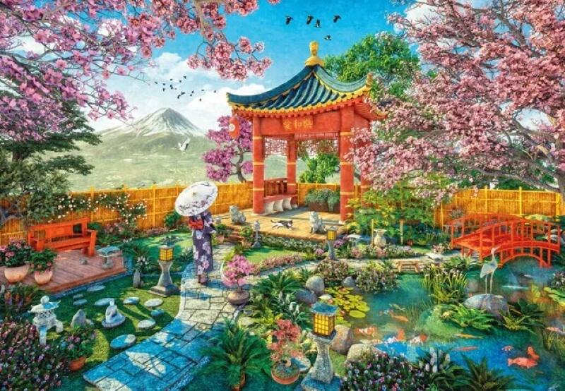 Wentworth Puzzles - Holzpuzzle / Japanese Spring Garden / Wentworth Wentworth Puzzles - Holzpuzzle / Japanese Spring Garden / Wentworth