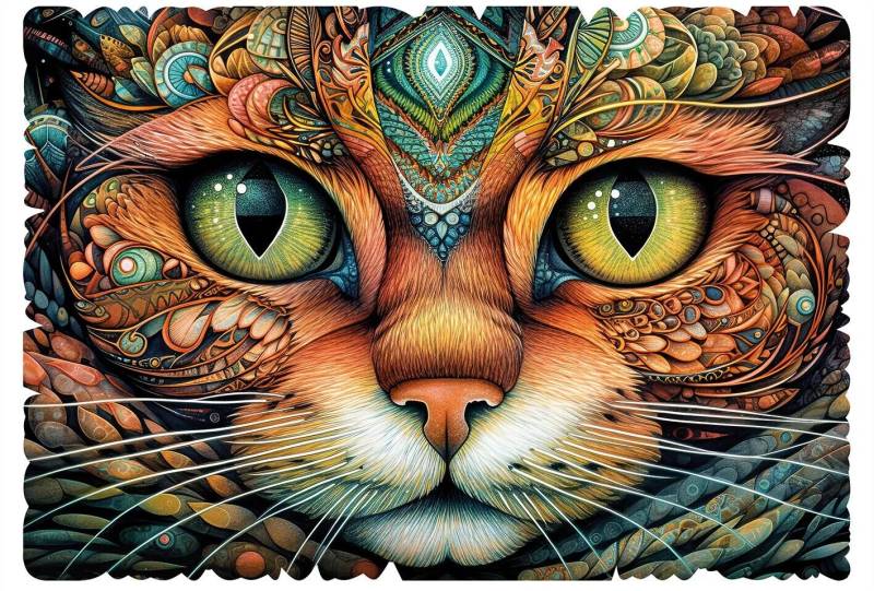 Wentworth Puzzles - Holzpuzzle / Mystical Cat / Extra Difficult