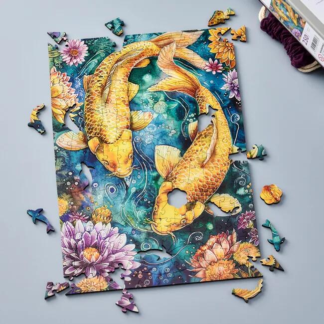 Wentworth Puzzles - Holzpuzzle / Two Golden Carp / Wentworth