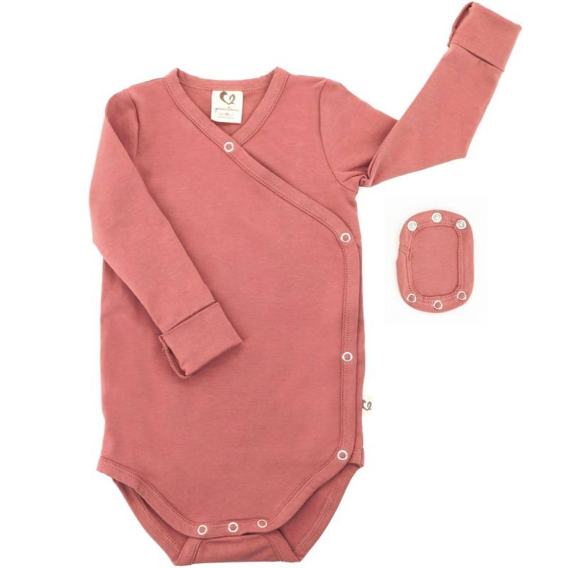 Wickelbody inkl. Verlängerung – kräftiges altrosa 86 Wickelbody inkl. Verlängerung – kräftiges altrosa 86