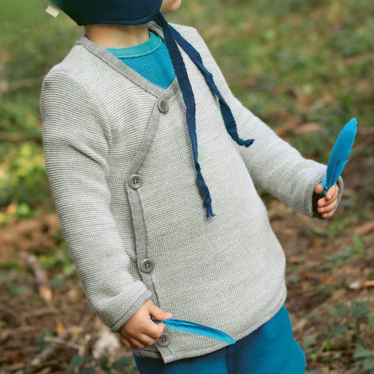 Wickeljacke Baby in grau 50/56