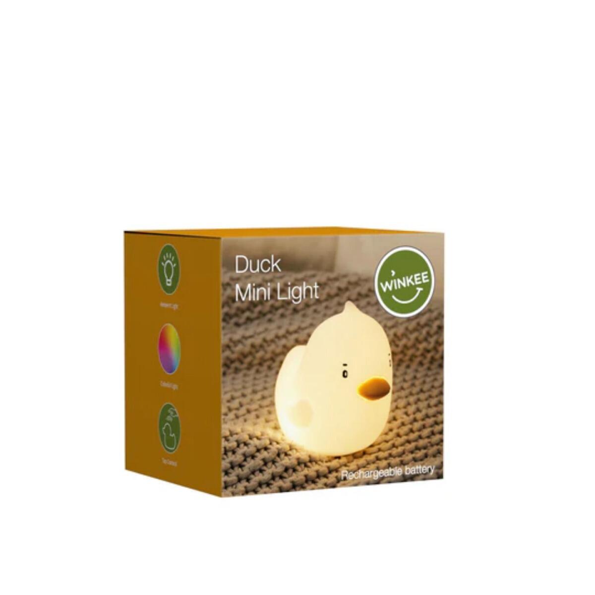 Winkee - Mini Nachtlicht Ente, USB aufladbar