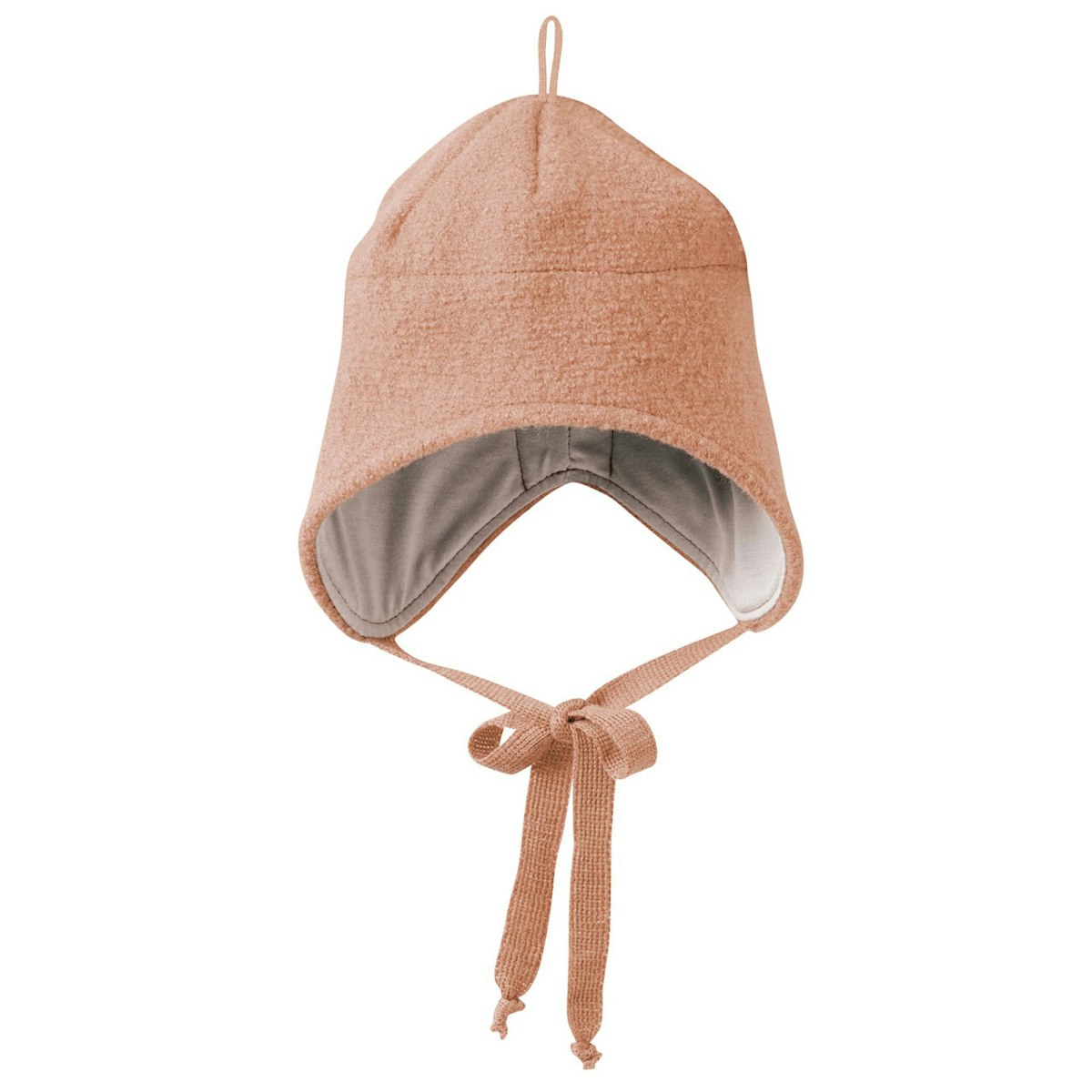Wintermütze Wolle rosa Ohrenschutz 50/53