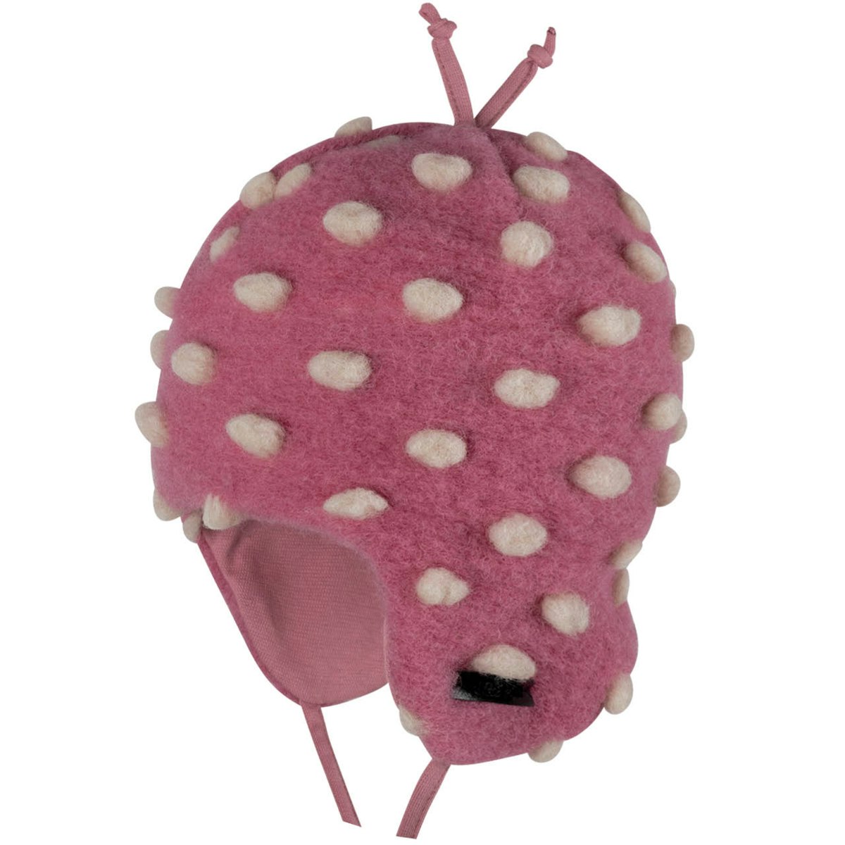 Wintermütze zum Binden rauchiges pink 45/47