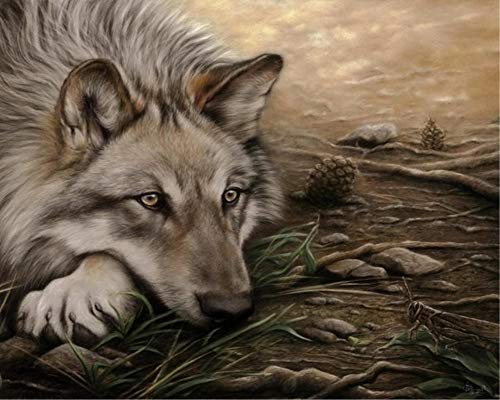 Wolf 1000 Stück Holzpuzzle, Erwachsenen und Kinder pädagogisches Spielzeug Puzzle Weihnachtsgeschenk HJ296