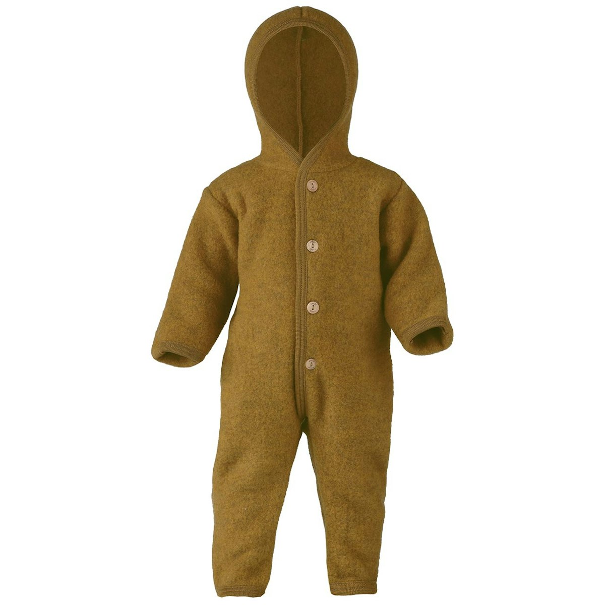 Woll Fleece Overall mitwachsend safran 80