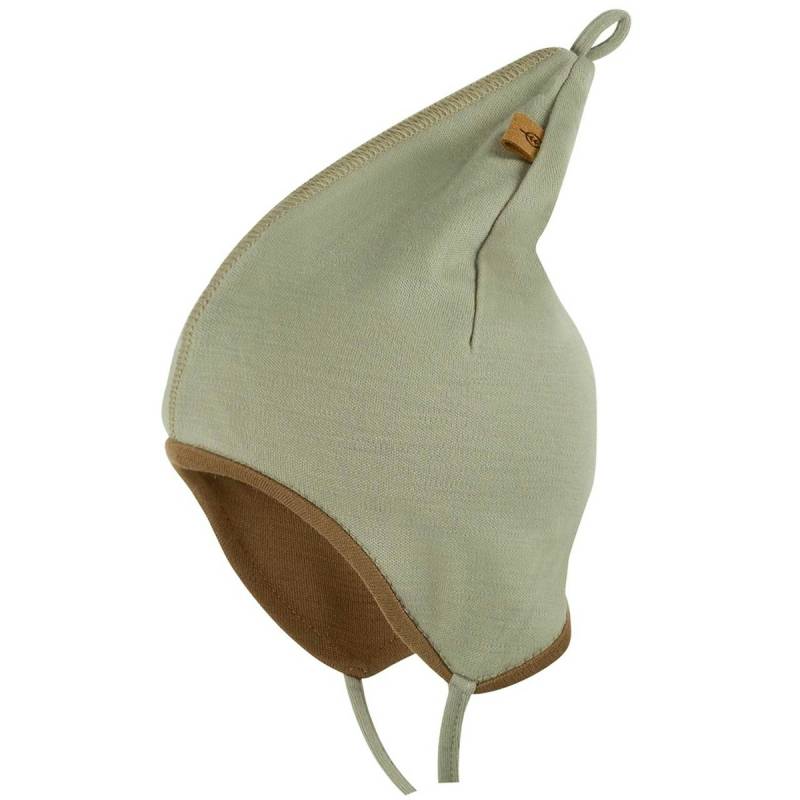 Woll Zipfelmütze Interlock grün 41