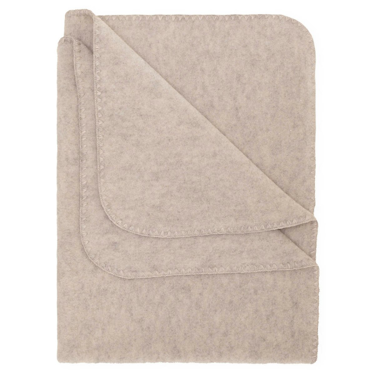 Wolle Babydecke engel sand melange