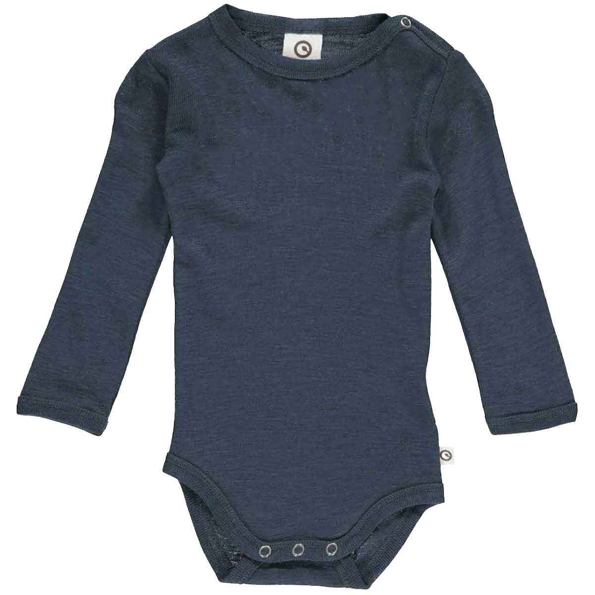 Wolle Body langarm nachtblau 98