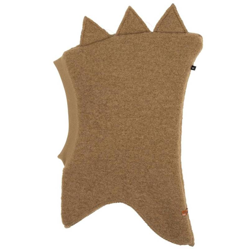 Wolle Schlupfmütze Baumwolle gefüttert Zacken dunkelbeige 47 Wolle Schlupfmütze Baumwolle gefüttert Zacken dunkelbeige 47